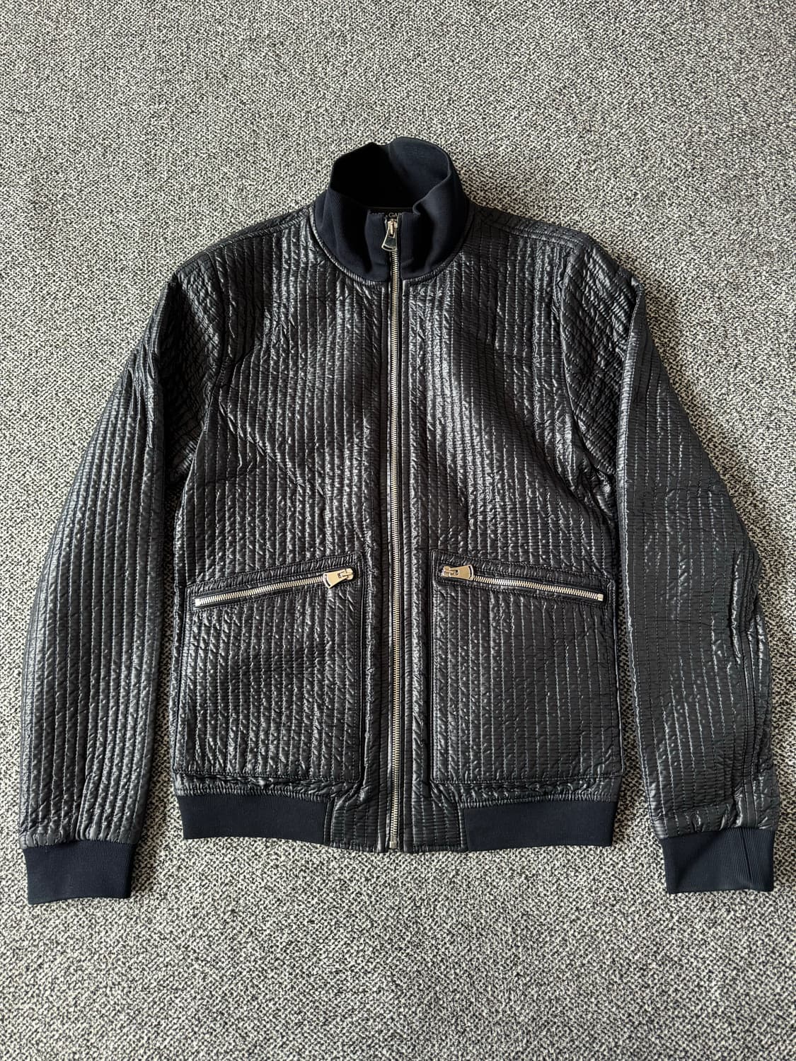 돌체앤가바나 퀄팅 블루종 상품이미지2