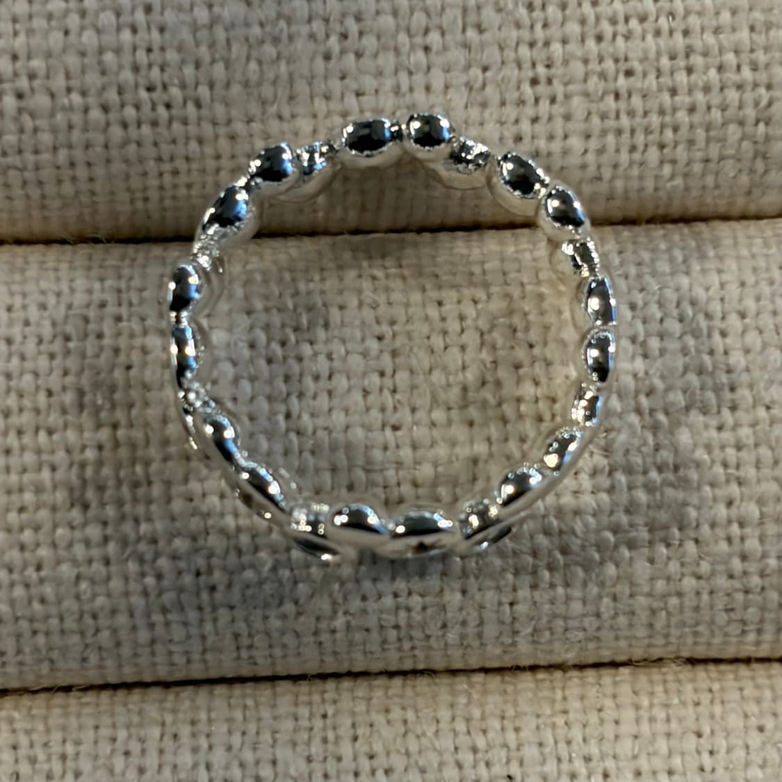 새상품 여성 신주 은도금 투패턴 반지 상품이미지2