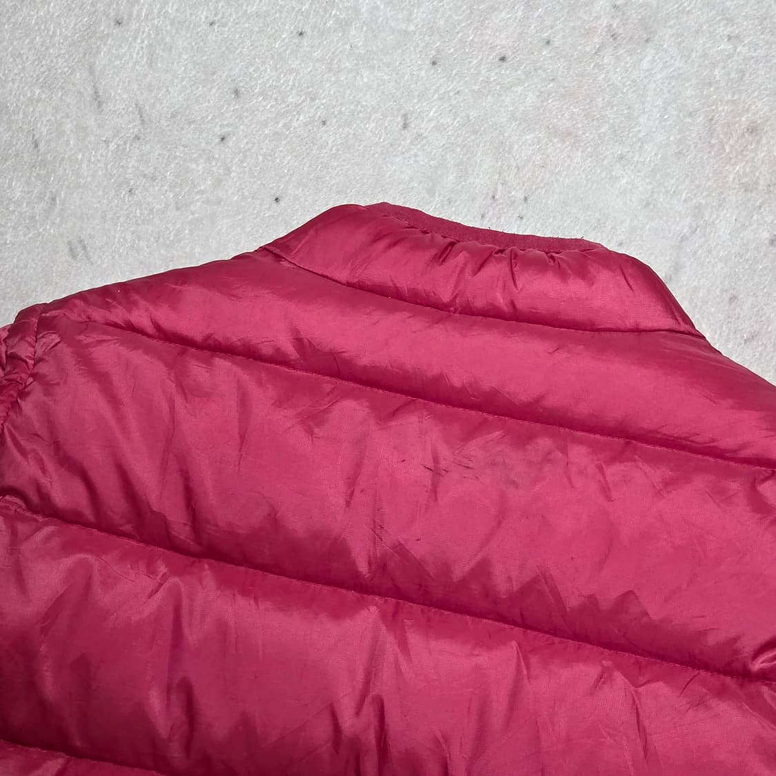 빈티지 블랙 핑크 도트 리버시블 경량패딩  상품이미지7