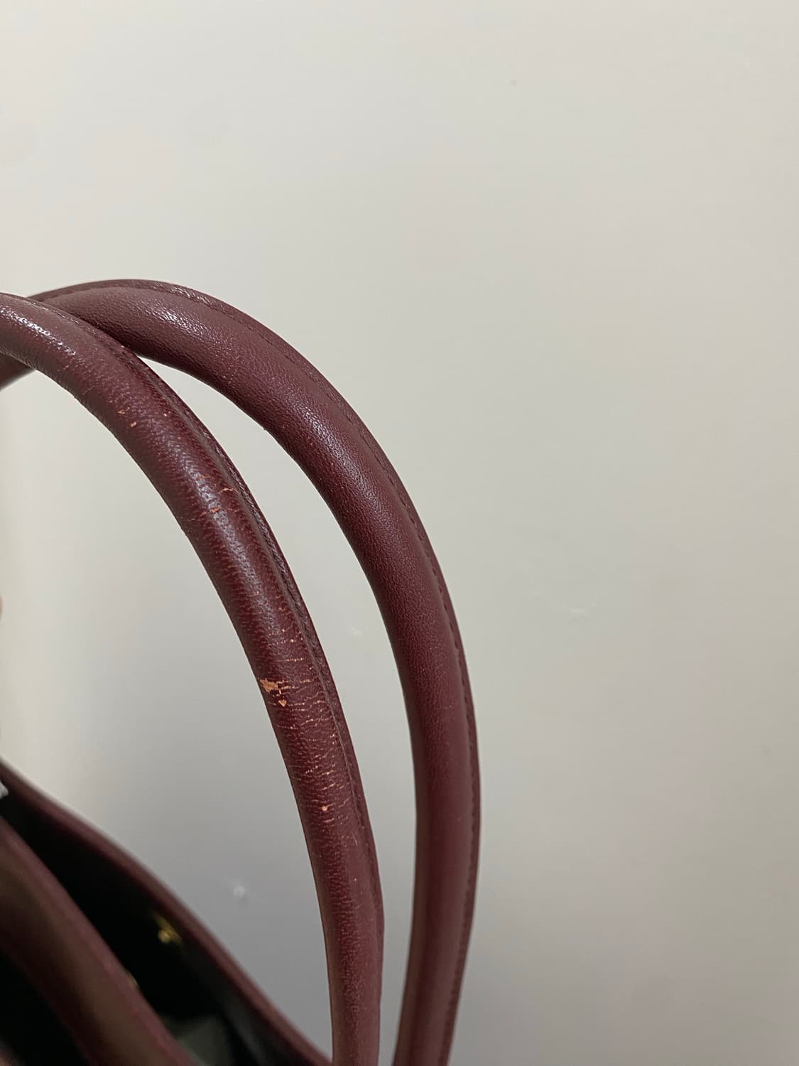 Takashimaya 레더 버건디 숄더백 상품이미지7
