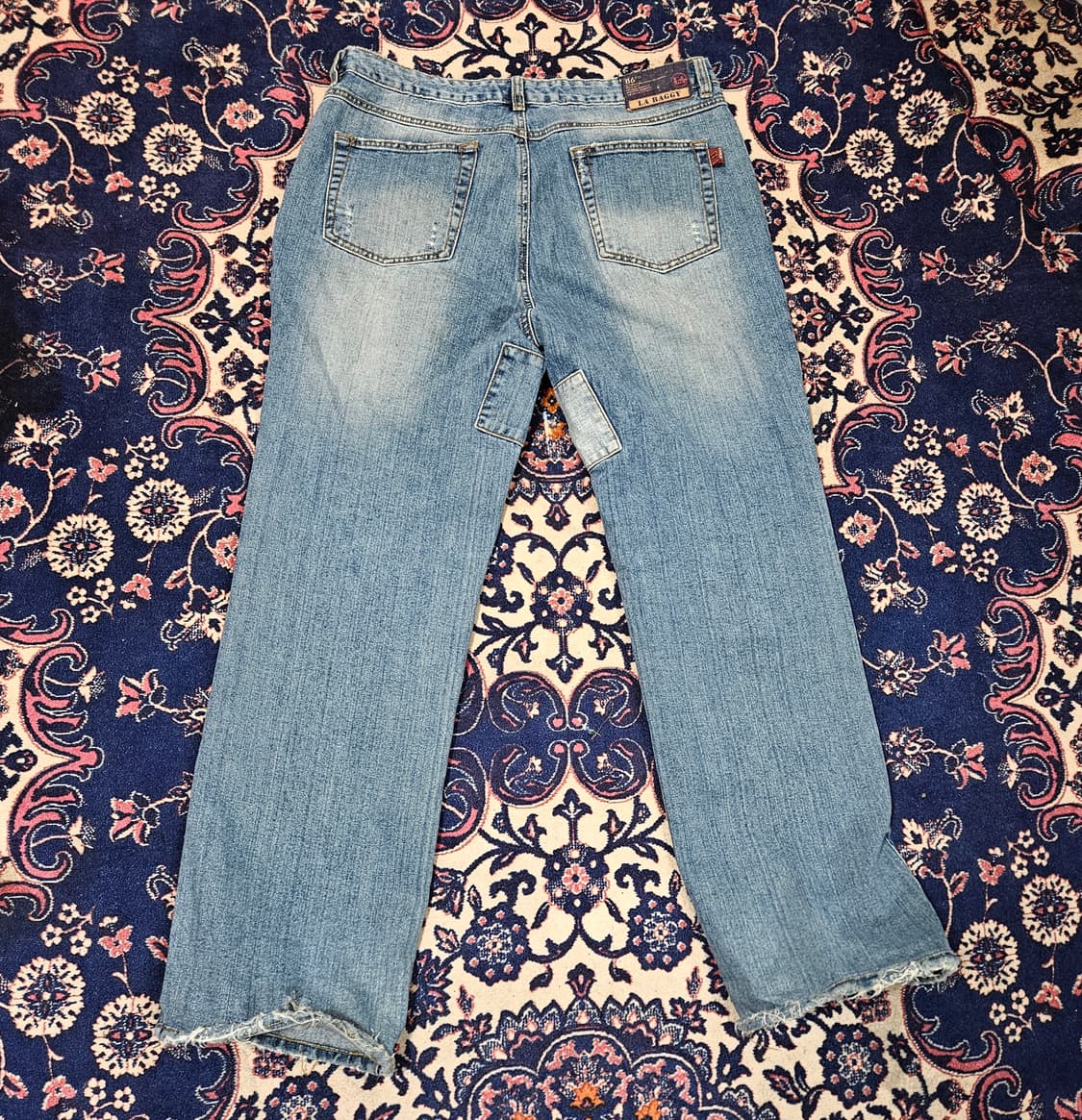 LABAGGY Company 빈티지 덧댐 워싱 레귤러핏 데님팬츠 상품이미지5