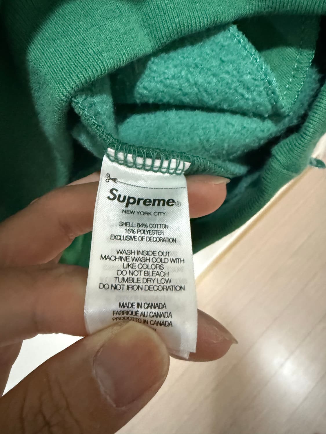 슈프림 컬리지에이트 하프 집 풀오버 라이트 파인 - 24FW 상품이미지5