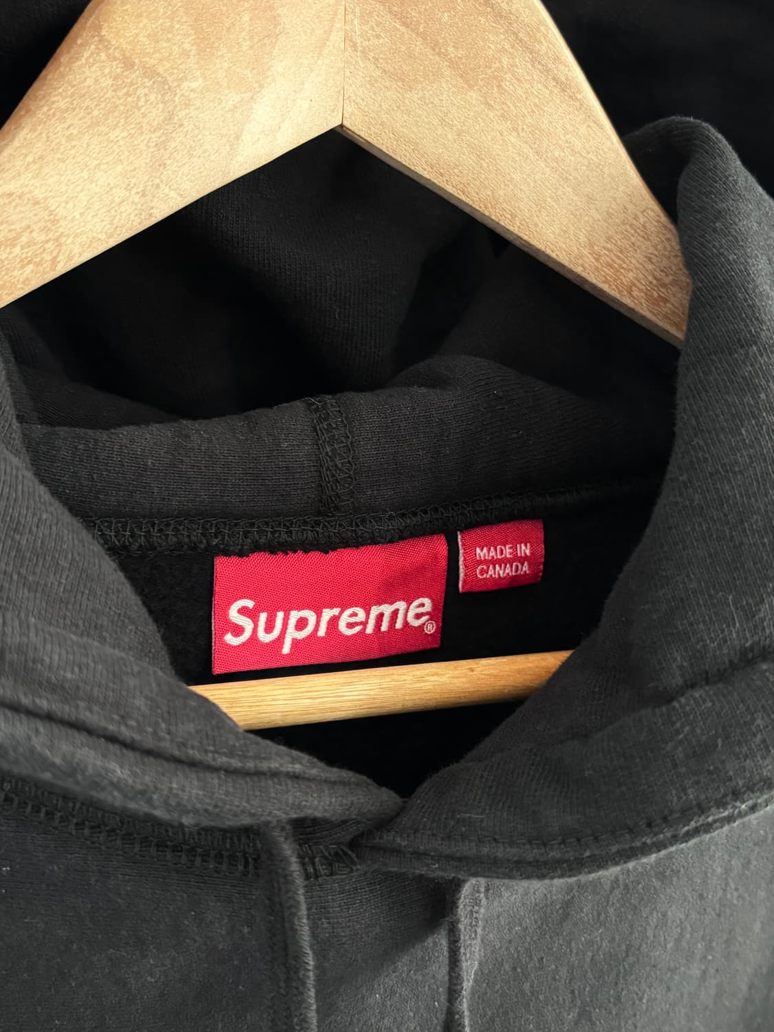 Supreme 슈프림 19FW 콘 로고 블랙 후드 상품이미지6