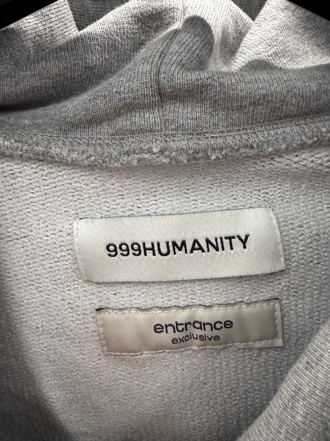 999휴머니티 그레이 후드티 스몰 상품이미지3