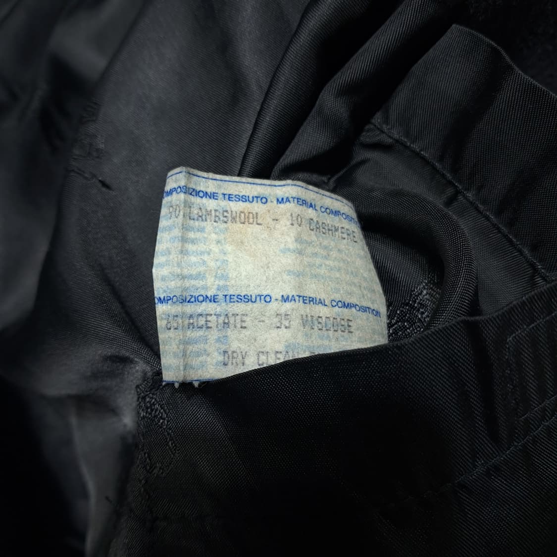 CL228 XL 버버리 00s 이태리판 램스울캐시미어 싱글 네이비 코트 상품이미지6