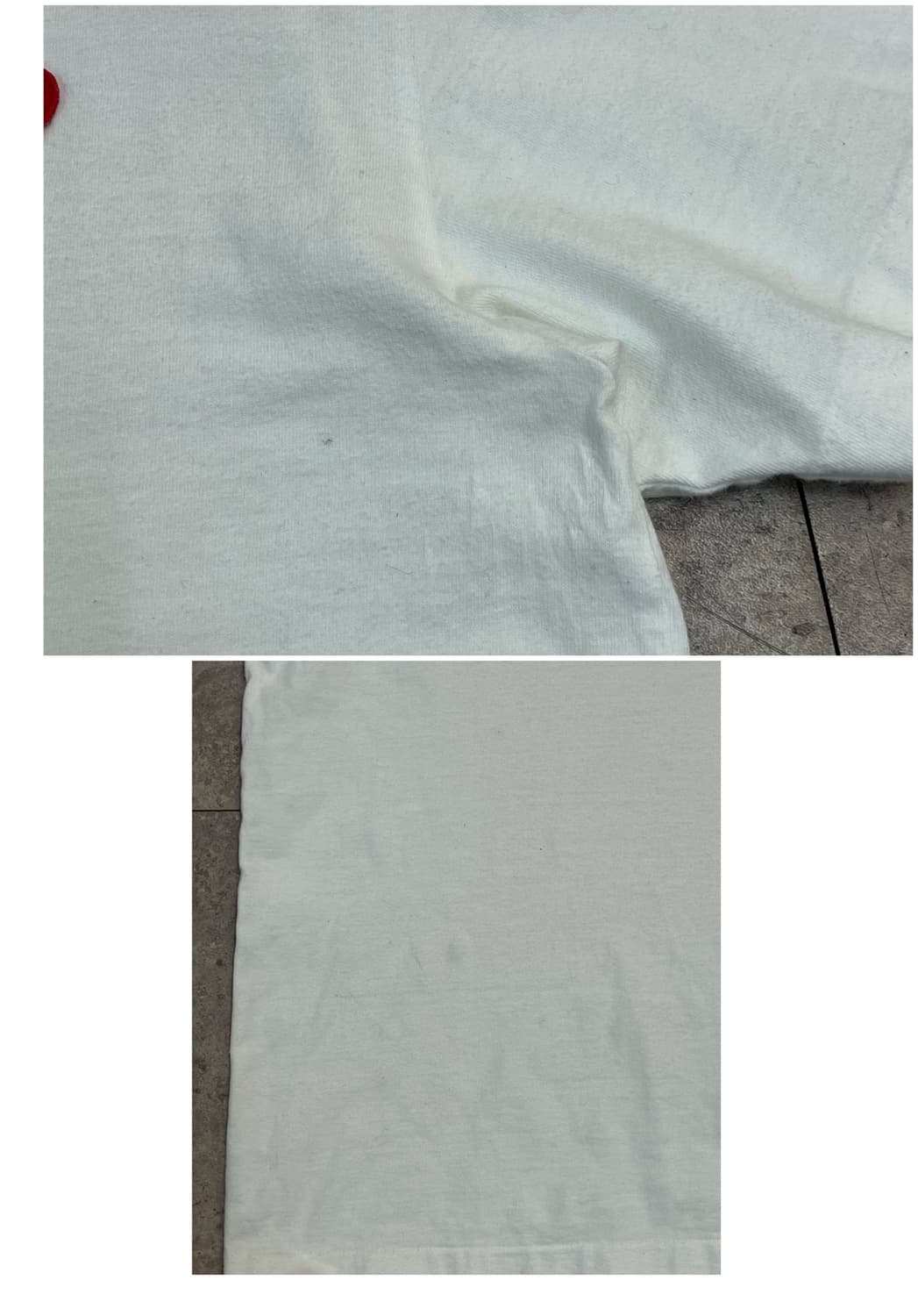 꼼데가르송 반팔티 화이트 L #csz2568 상품이미지6