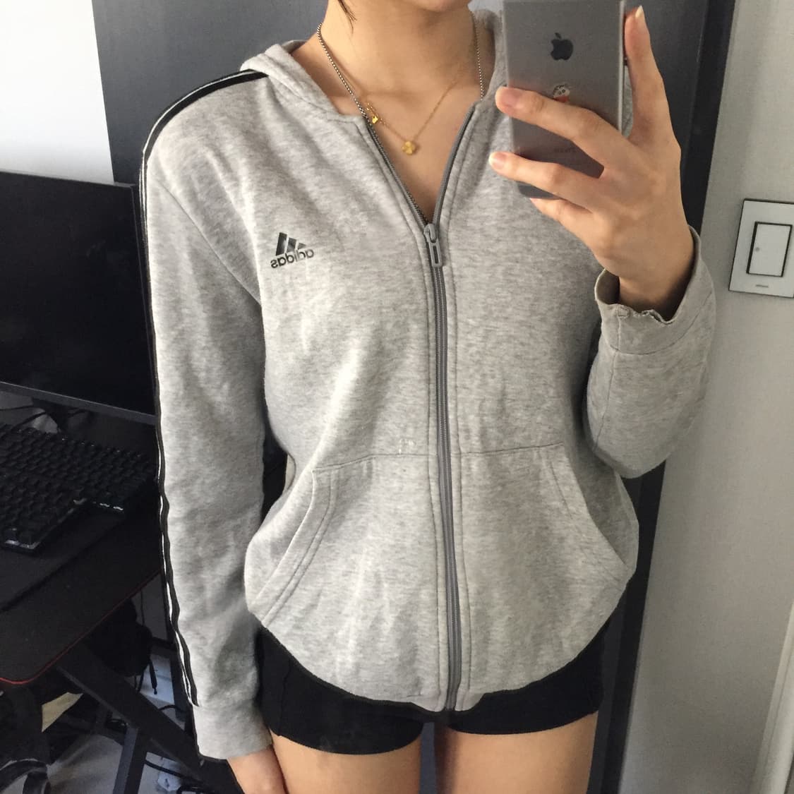 Adidas 베이직 후드집업 상품이미지1