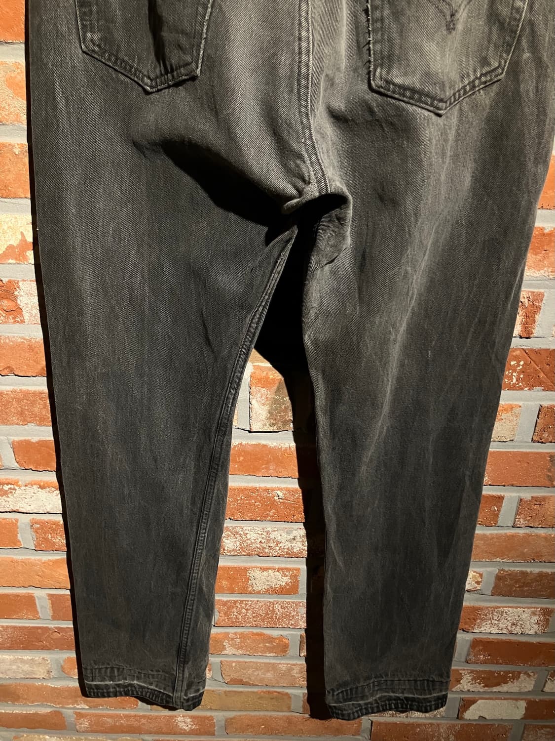 90s USA 빈티지 리바이스 501 블랙 데님 팬츠 상품이미지7