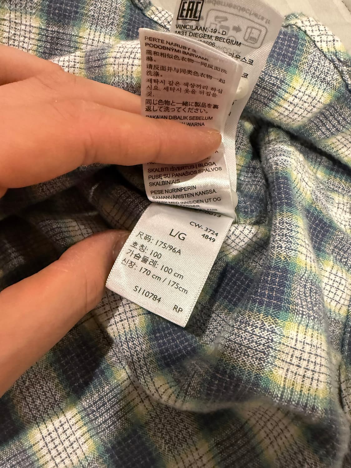 리바이스 체크 셔츠 상품이미지4