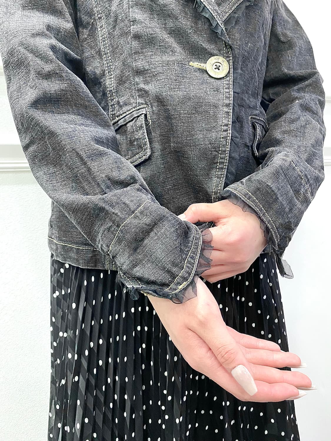 Lace Detail Y2K Mood Jacket 상품이미지3