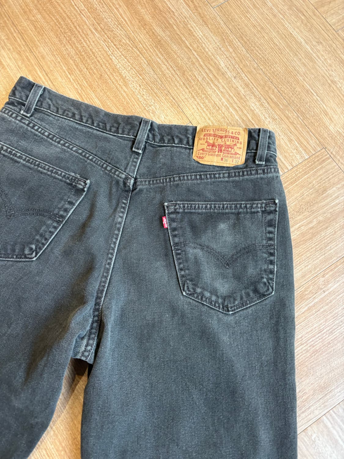 02년도05월생산 levis 550 블랙 상품이미지5