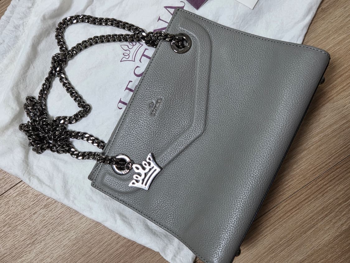 제이에스티나 SM 체인숄더백(그레이색) 상품이미지2