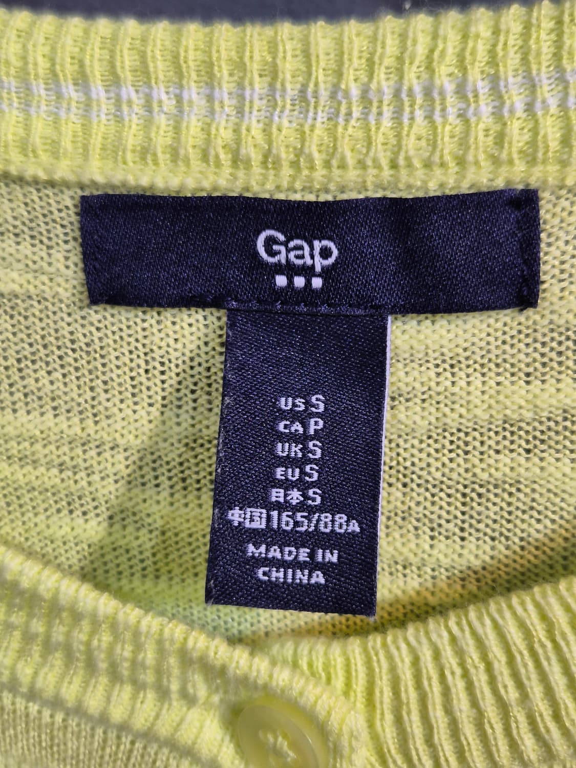 GAP 여성 가디건  연두색  66 77 상품이미지8