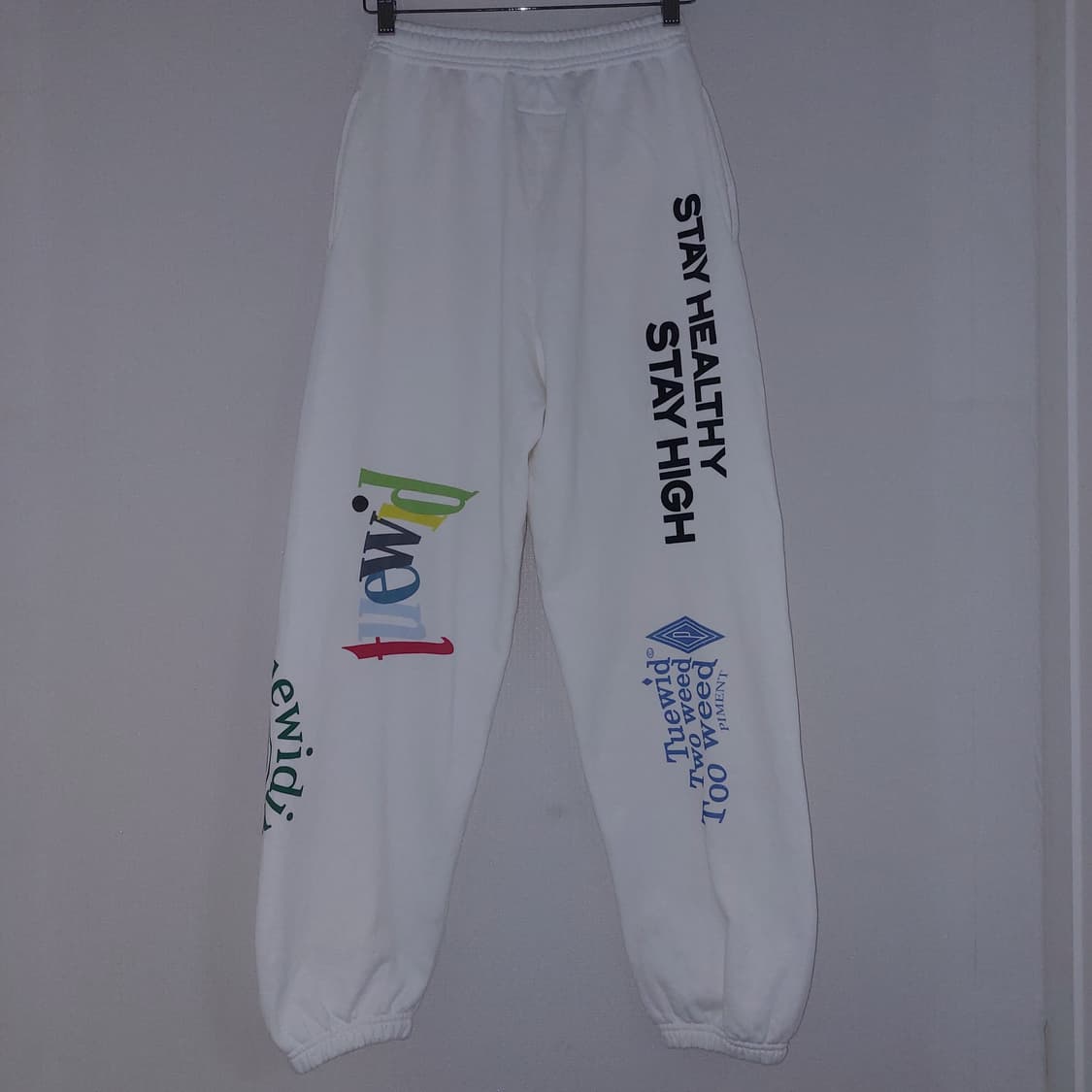 TUEWID Blanc Gauze Tattoo Pants 상품이미지4