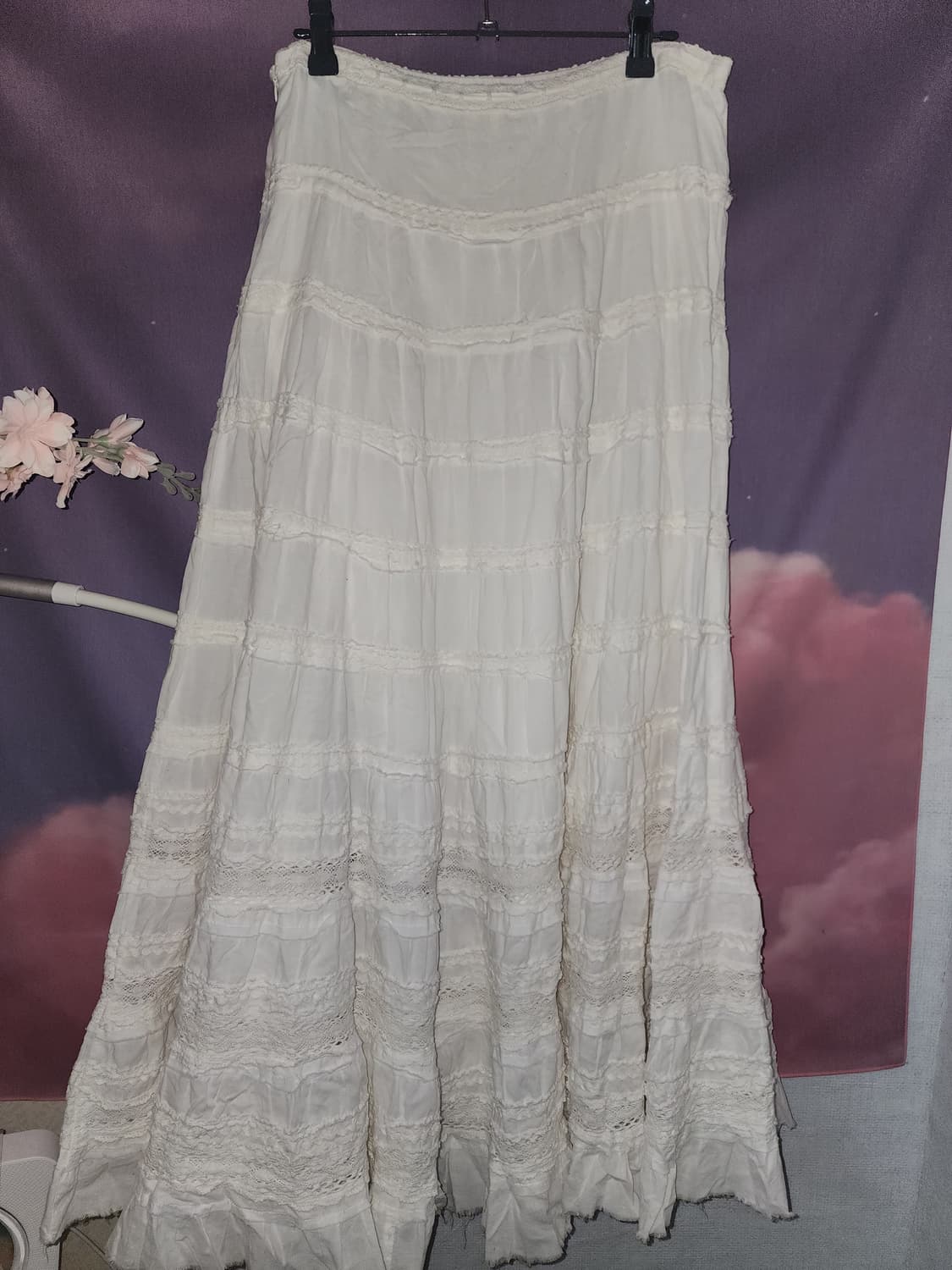 레이스 화이트 스커트 상품이미지2