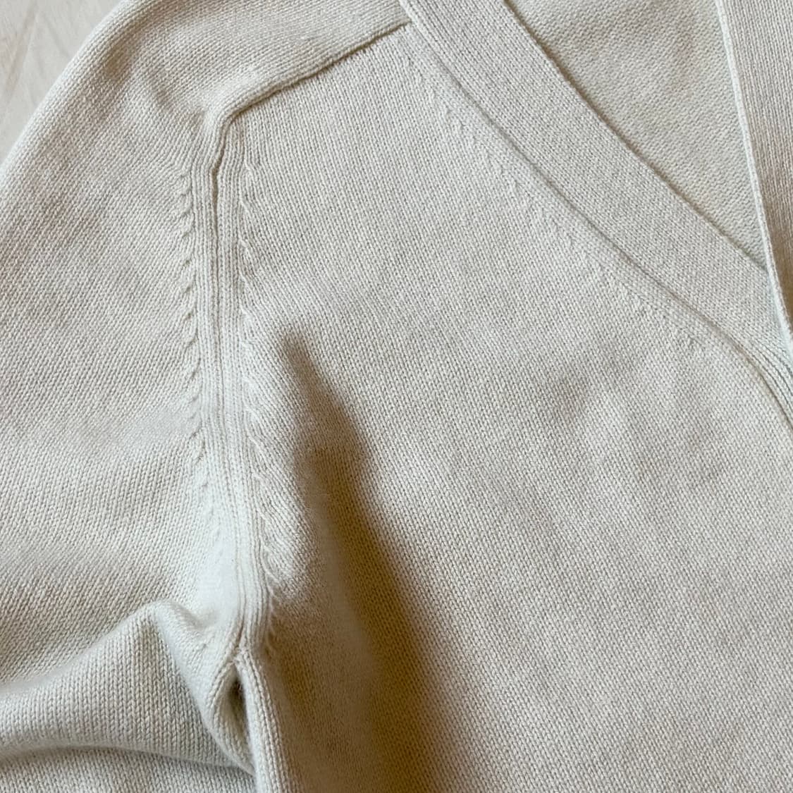 (XL) Drake’s 드레익스 에크루 램스울 6B 카디건 상품이미지3