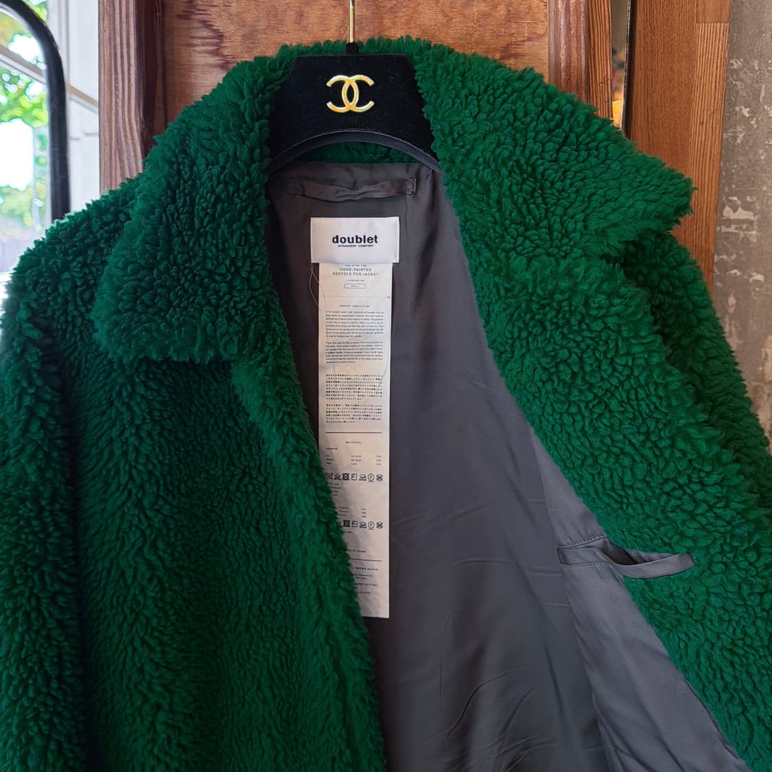 더블렛 핸드페인팅 Faux 시어링 자켓 상품이미지8