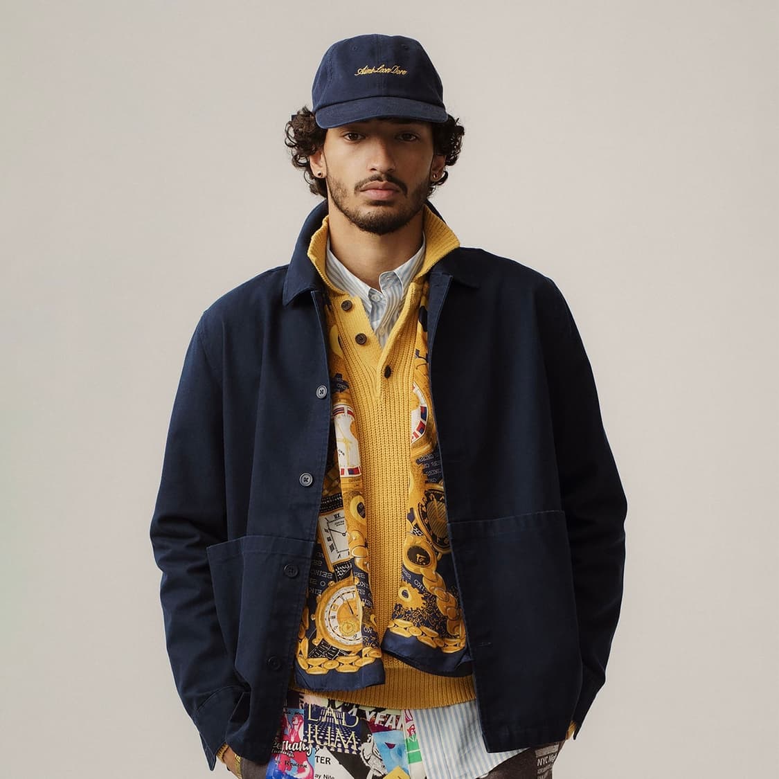 에메레온도르 워시드 스크립트 햇 제트 블랙 상품이미지2