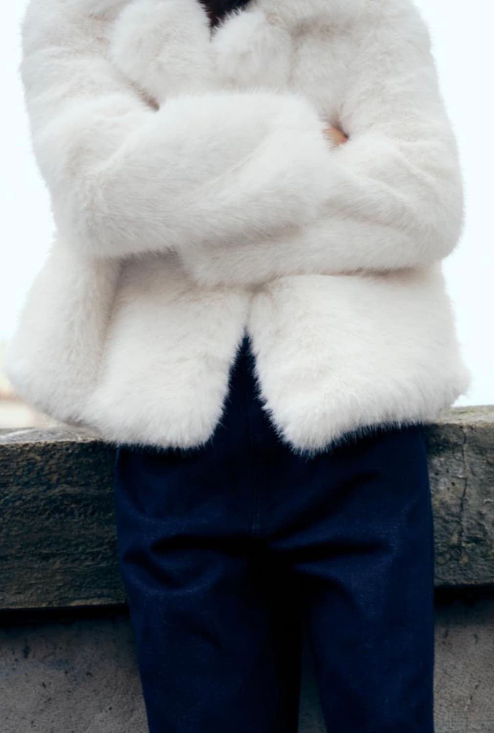 자라 퍼 자켓 (S) 상품이미지3