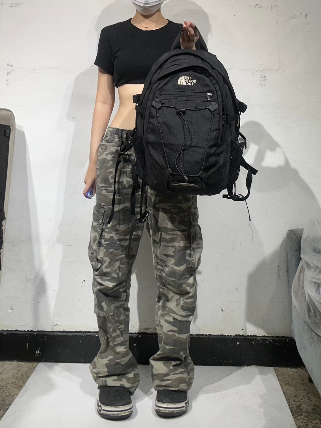 노스페이스 블랙 이자벨라 스트랩 포인트 백팩 가방  상품이미지2