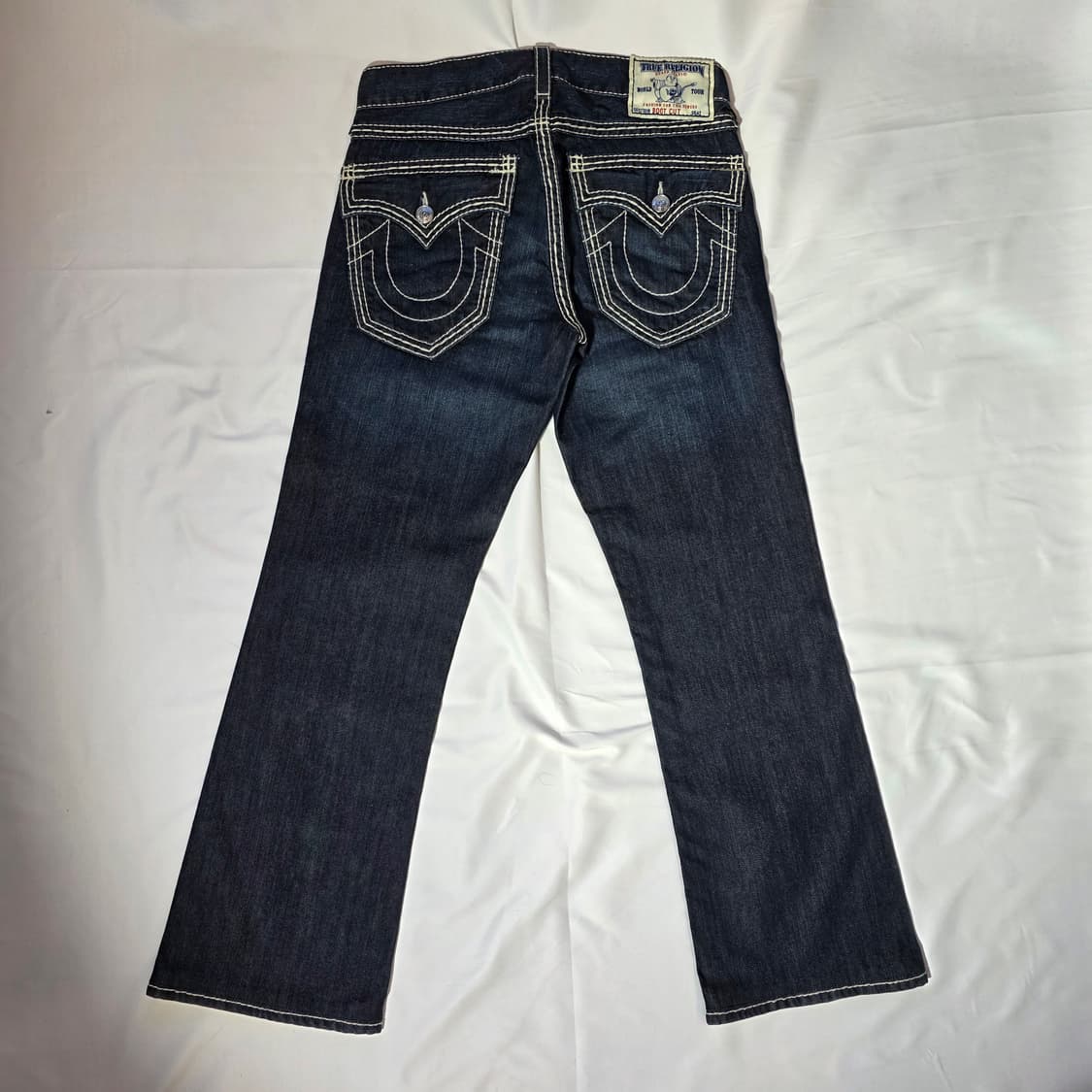 [31]트루릴리전 Y2K USA 화이트 스티치 부츠컷 데님팬츠 상품이미지5