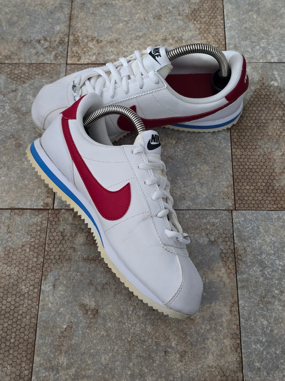 (235)나이키 코르테즈 베이직 화이트 레드  상품이미지4