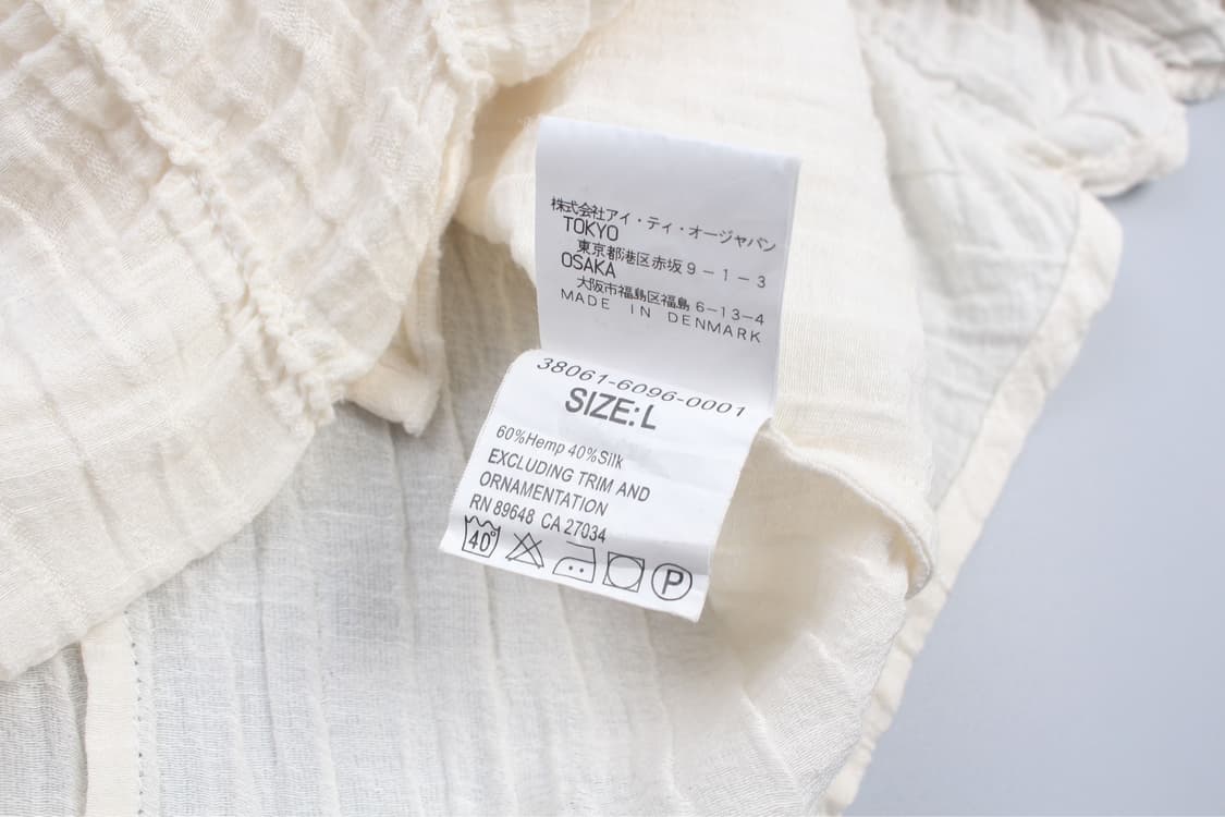 BLUE WILLI’S Ivory Hemp Silk Knit Vest 상품이미지7