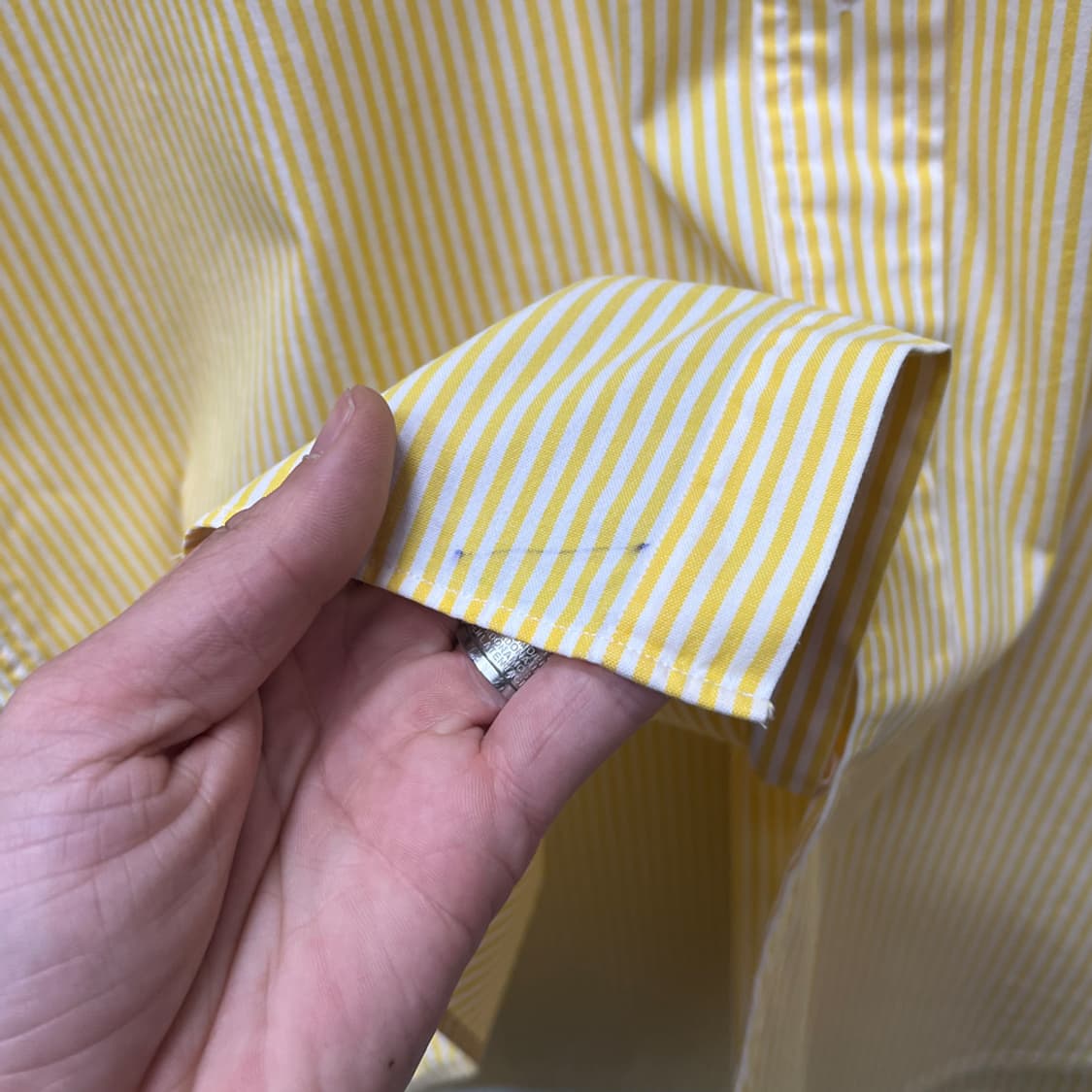 폴로 랄프로렌 블레이크 연노랑 스트라이프 반팔 셔츠 100 상품이미지5