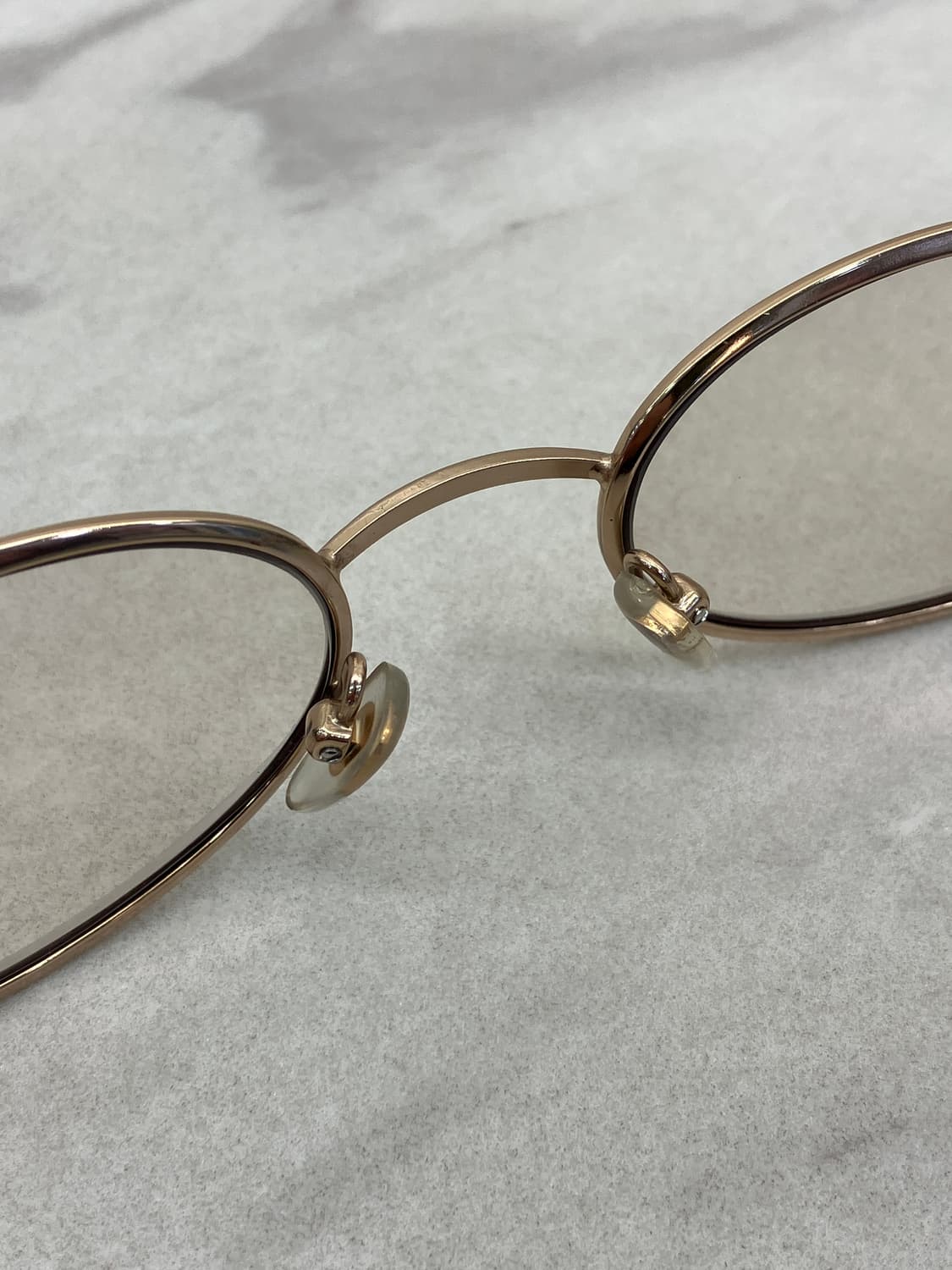 앤 마리 ANNE MARIE 엔틱 골드 오벌 볼드 라운드 메탈테 안경 상품이미지4