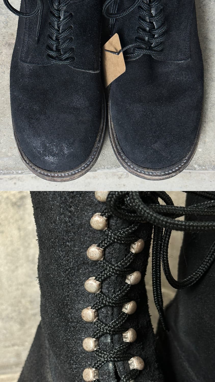 *아카이브* 10A/W 미하라 야스히로 러프아웃 스웨이드 컴뱃 부츠 상품이미지9