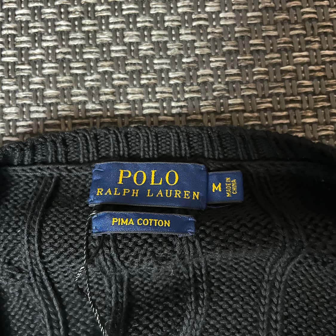 폴로랄프로렌 레드포니 블랙 케이블 긴팔 니트 M 상품이미지4