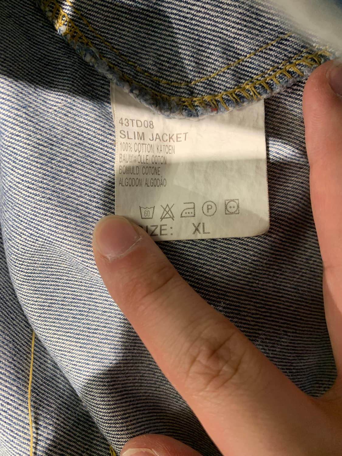 XL) Lee 데님 자켓 101j riders 상품이미지7