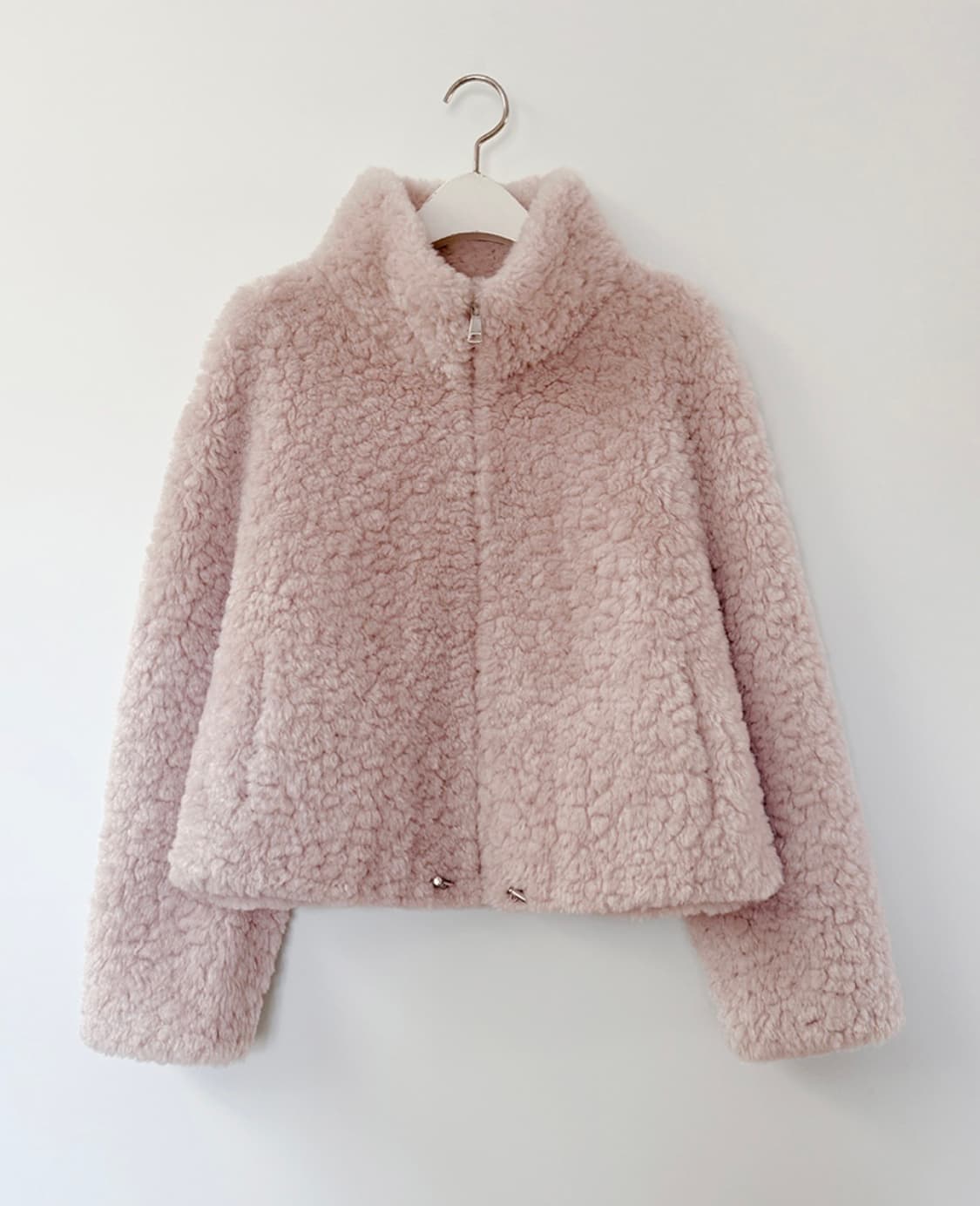 밀크코코아 핑크 무스탕 퍼자켓 상품이미지3