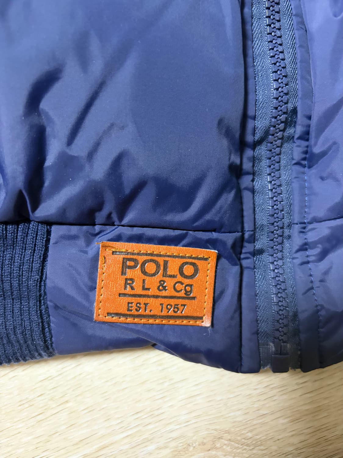폴로 빅포니 성조기 패딩 네이비 M 상품이미지2