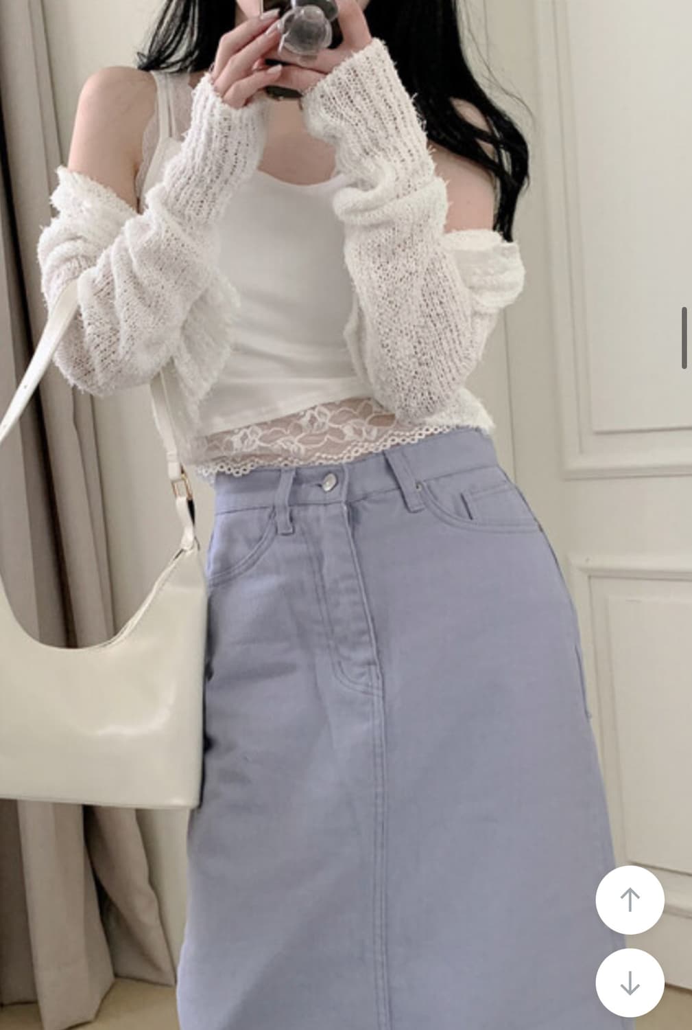 미니포에 셀리 레이스 슬리브리스(블랙) 상품이미지1