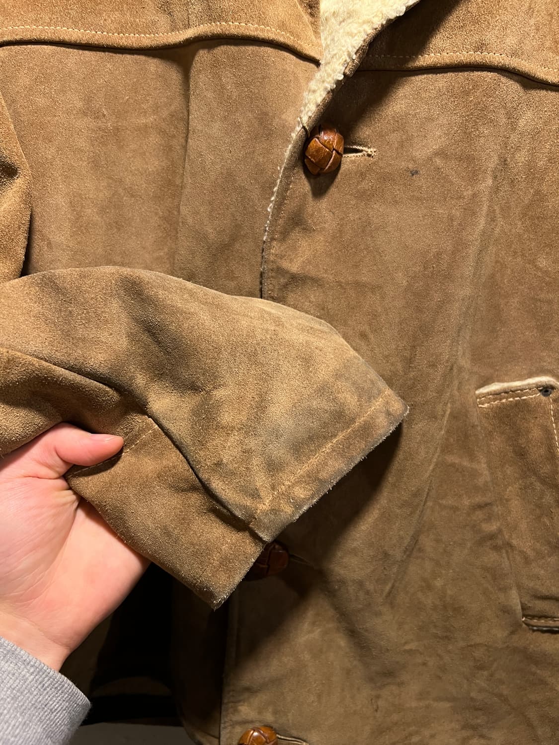 [M]70's Sears USA 오크브룩 스포츠웨어 리얼 스웨이드 자켓 상품이미지5