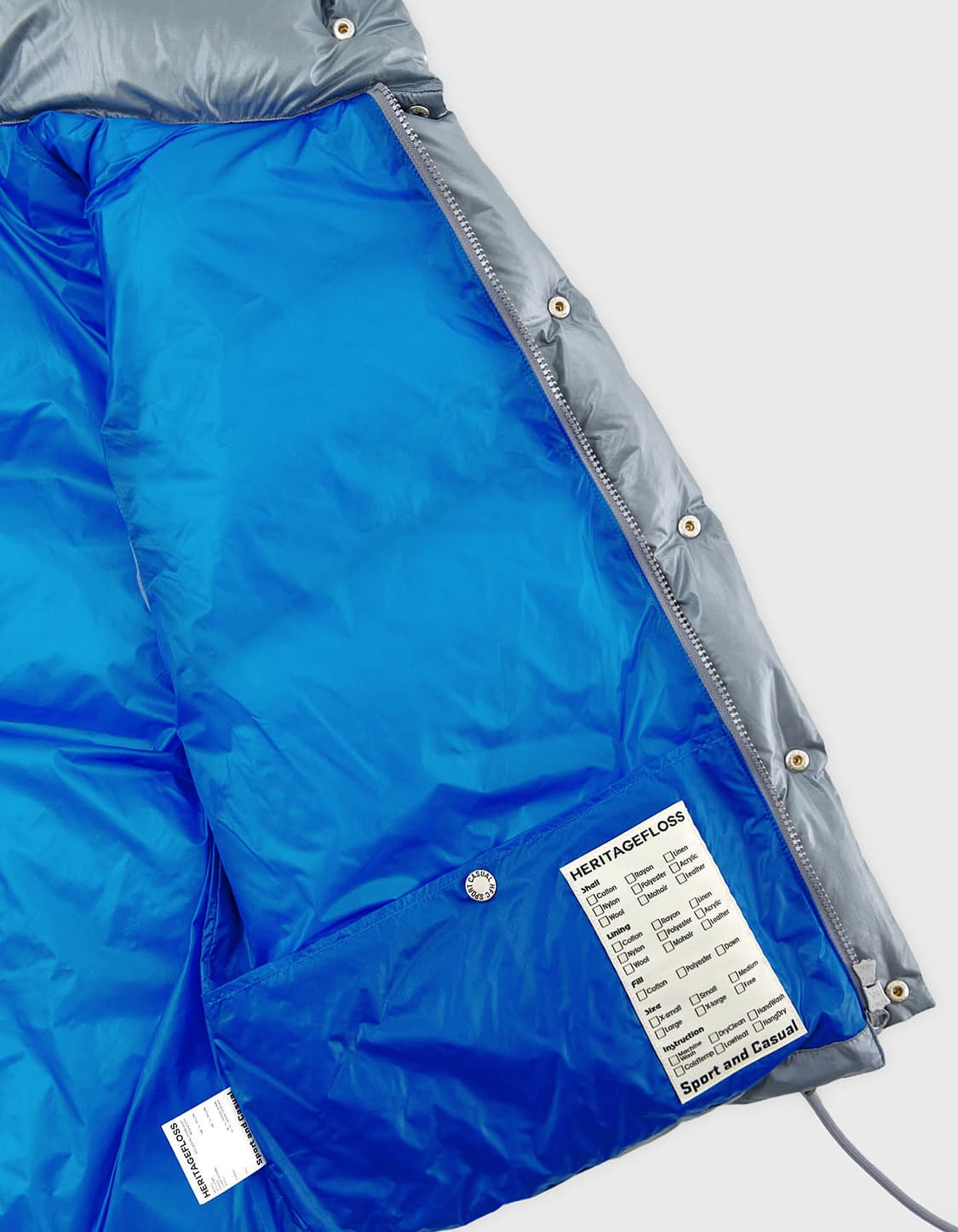 헤리티지플로스 구스다운 베스트_Grey 상품이미지3