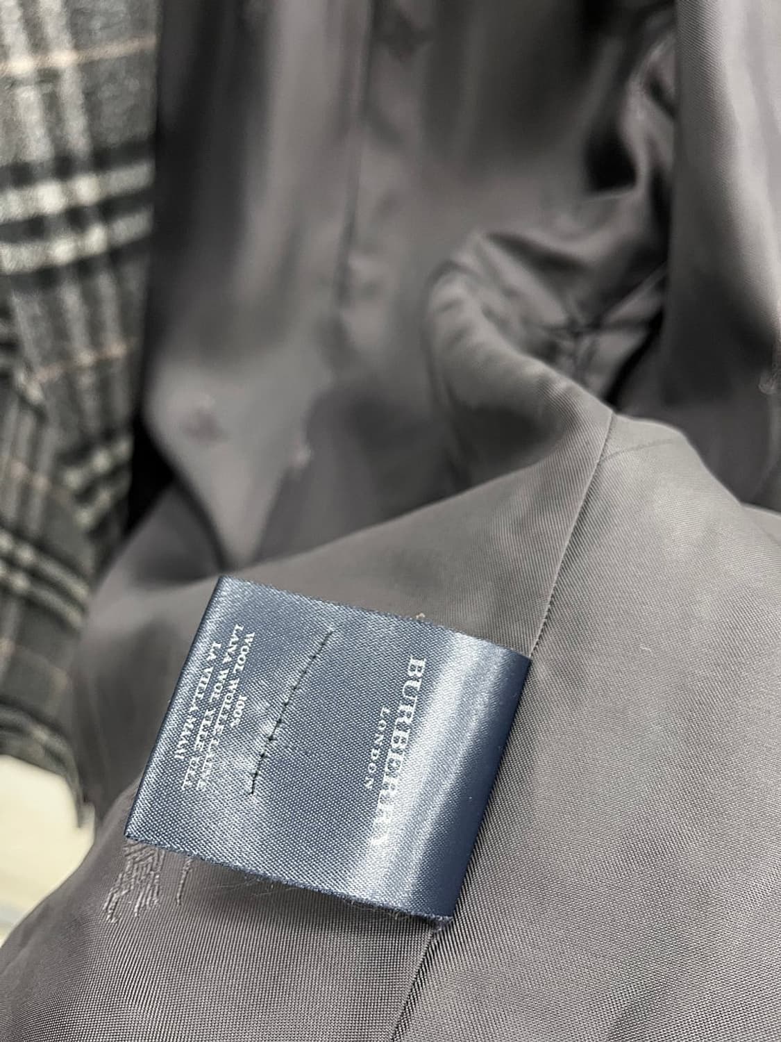 여) 버버리 체크 울자켓  상품이미지9