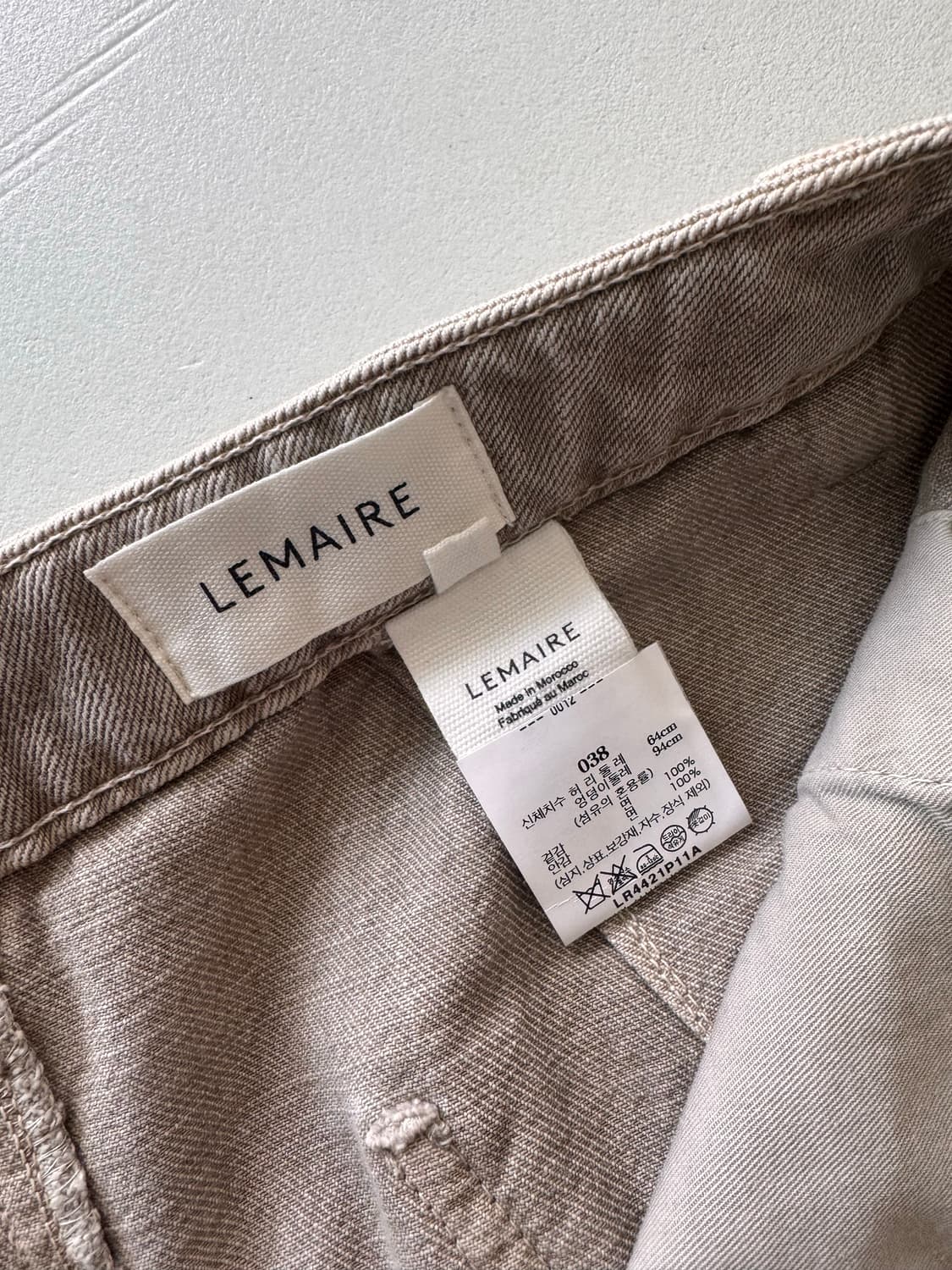 르메르 Lemaire 베이지 팬츠 여성 038 사이즈(26-27사이즈?) 상품이미지3