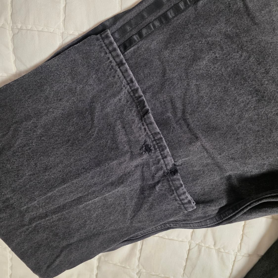 (중고) 아디다스 아딜레늄 시즌 3 루즈 핏 데님 팬츠 블랙 38사이즈 상품이미지7