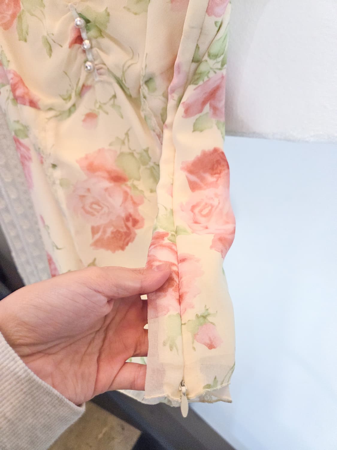 플라워 쉬폰 블라우스 상품이미지4