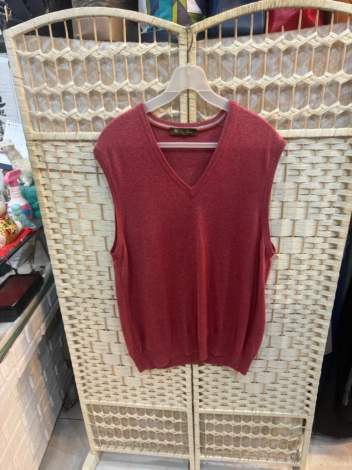 52/105 정품 로로피아나 캐시+실크혼방 조끼 팝니다 상품이미지1