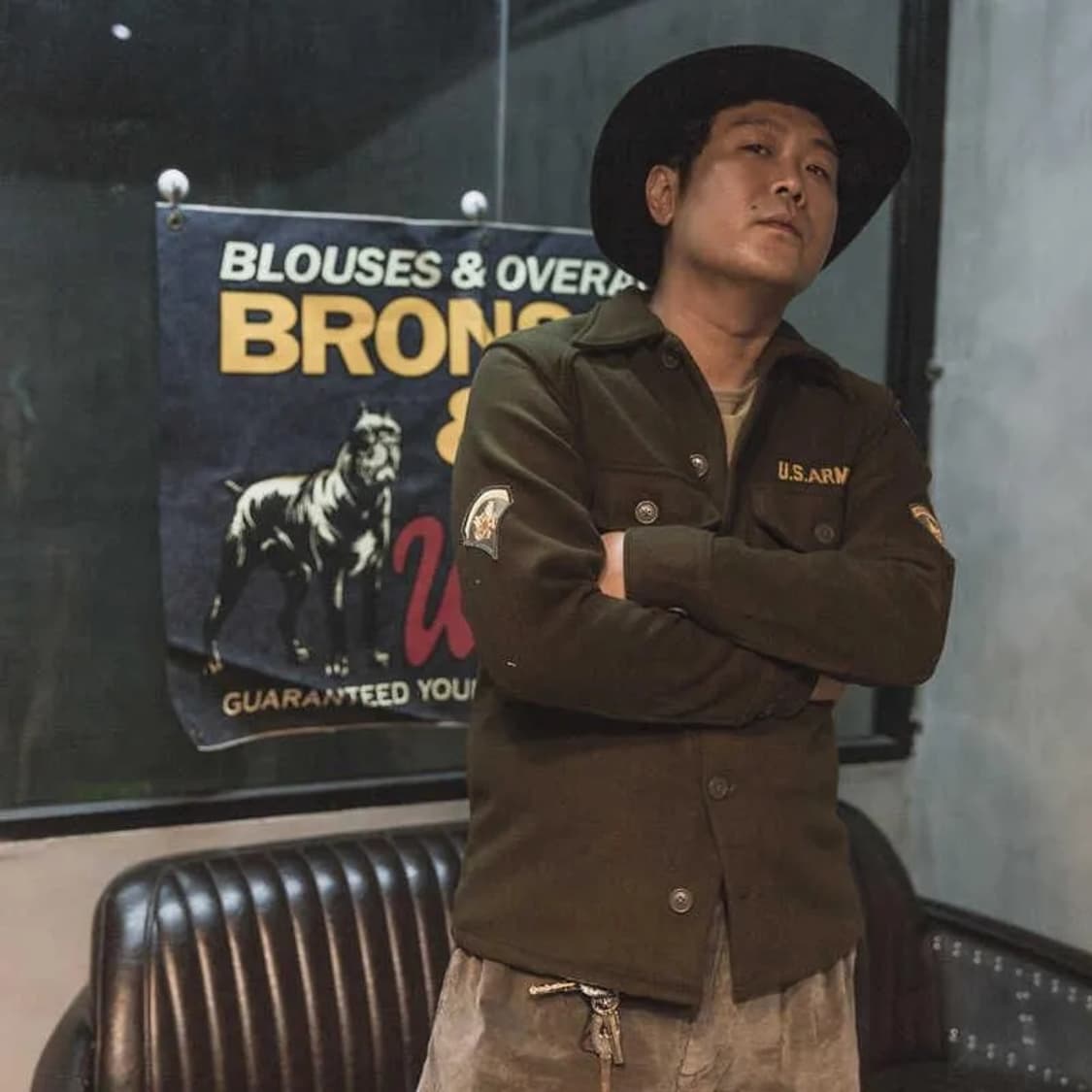 논스탁 미군 한국전쟁 OG-108 울셔츠 자켓 판매 상품이미지2