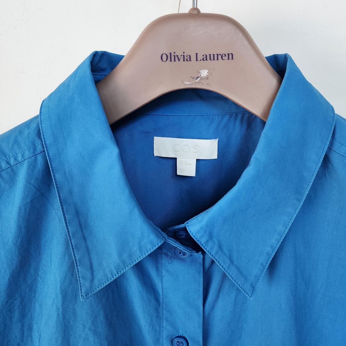 코스 블루 셔츠 원피스 상품이미지2