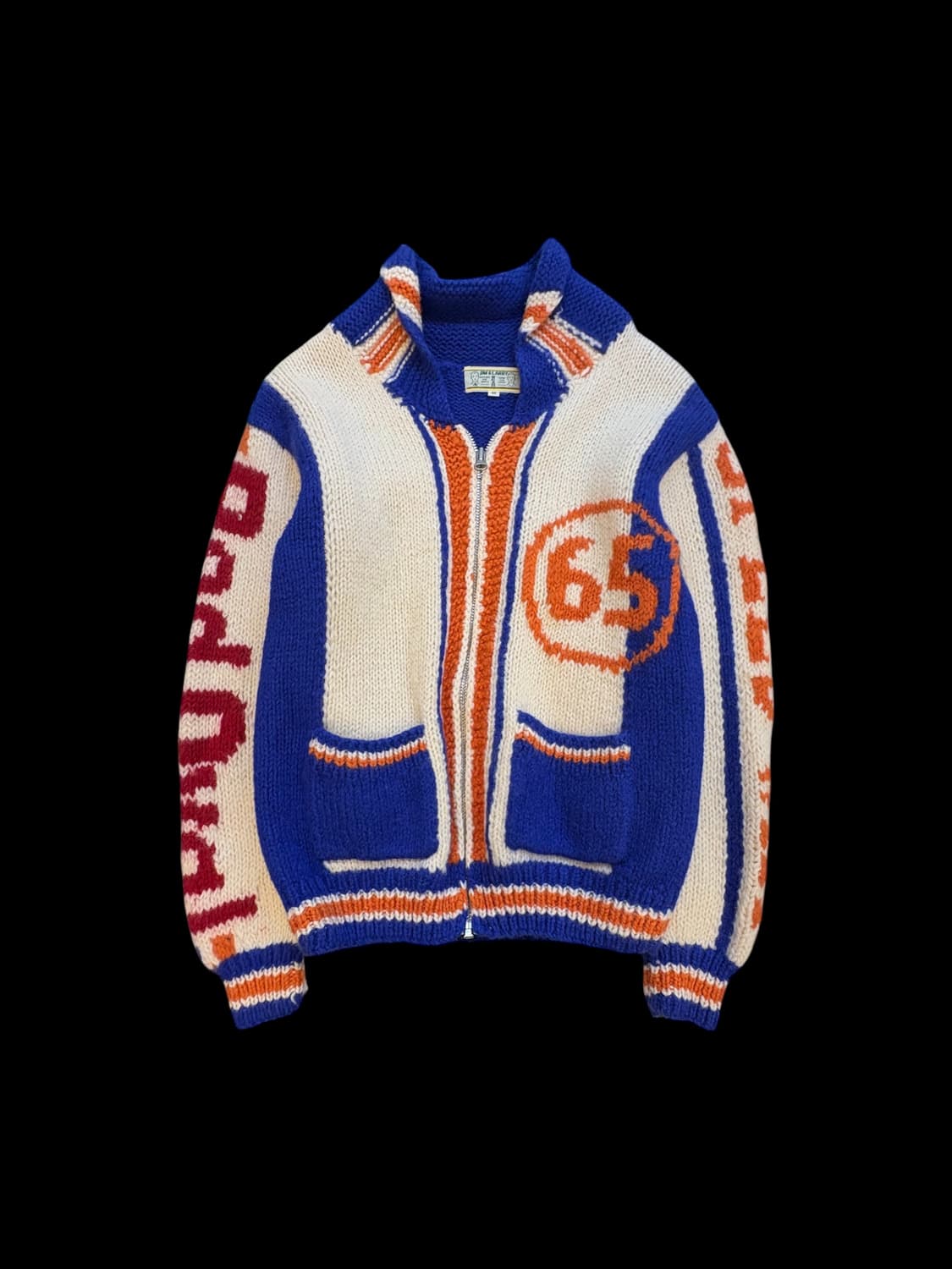 짐앤래리 65 니트 집업 가디건 상품이미지1