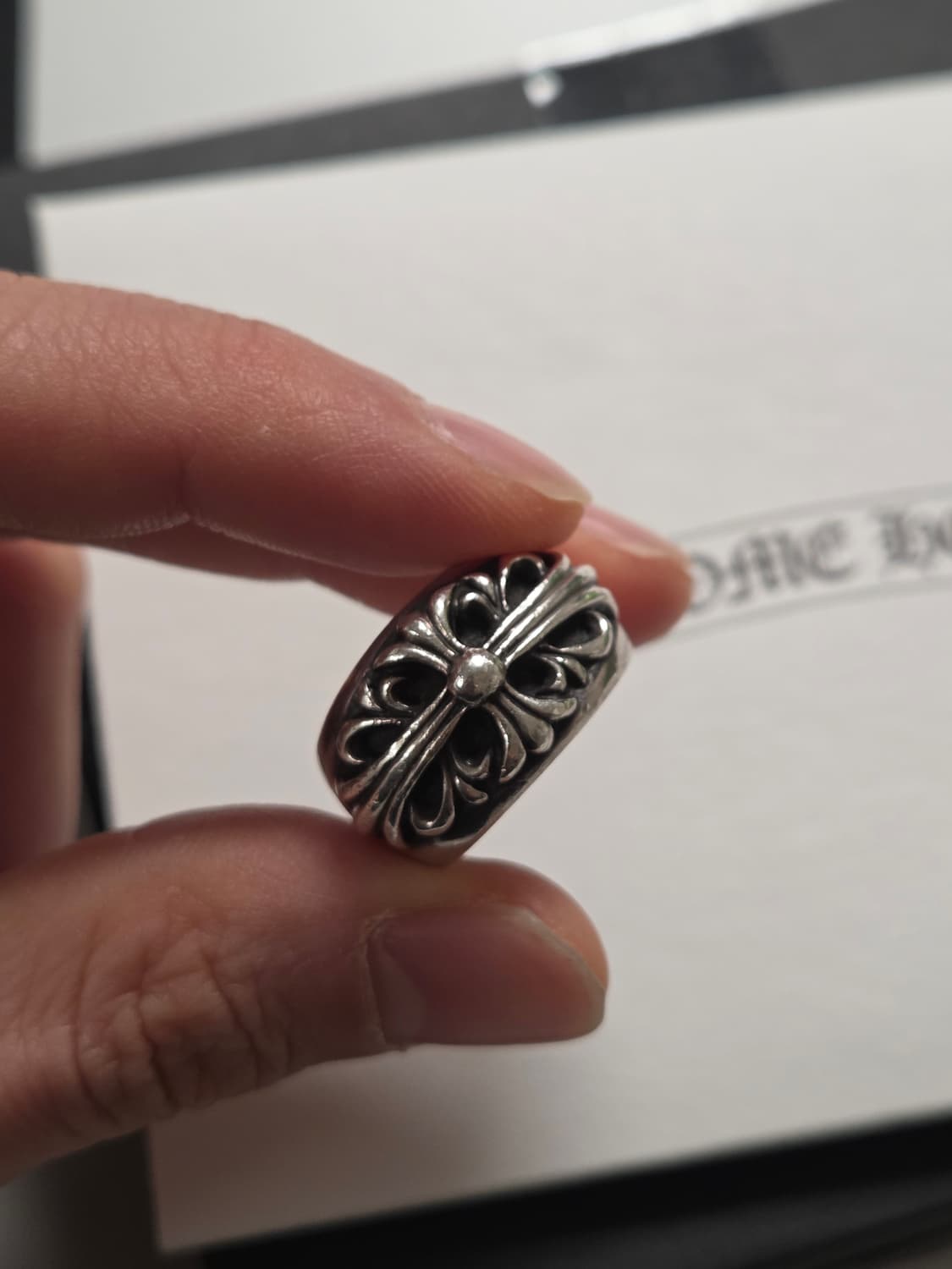 [정품] 크롬하츠 플로랄 크로스링 국내풀구성 상품이미지2