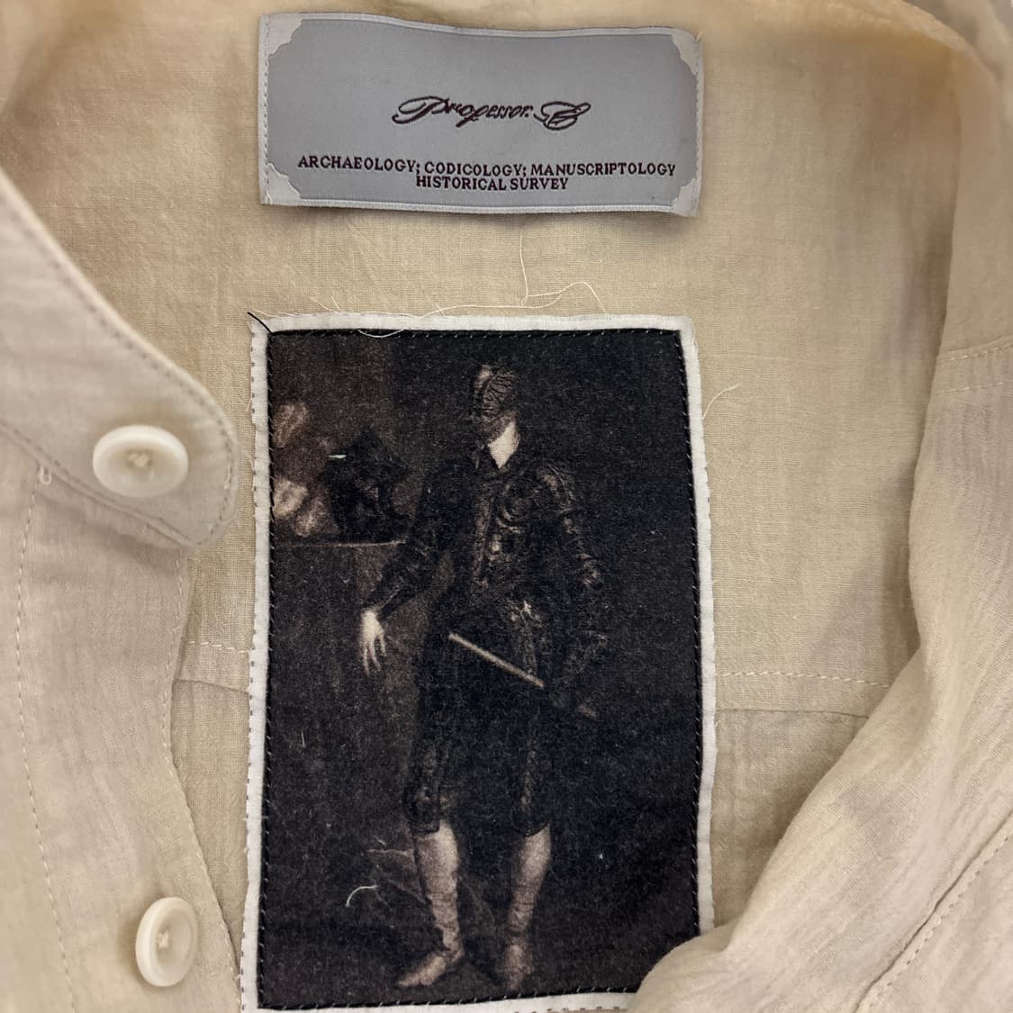 프로페서이 차이나카라 셔츠 46사이즈 상품이미지6