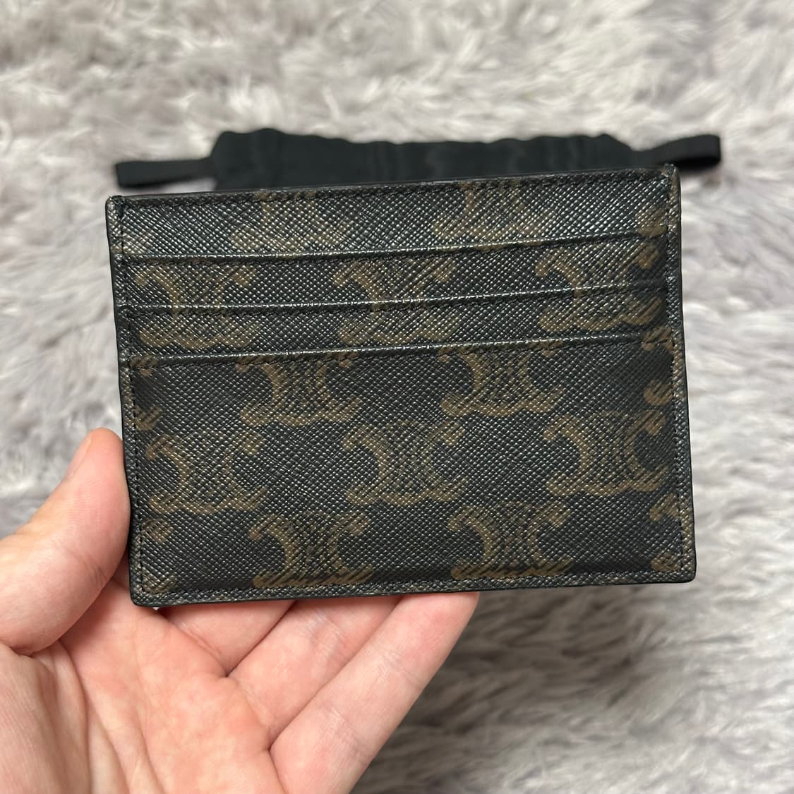 [정품 OS] 셀린느 트리옹프 카드지갑 탠 상품이미지2