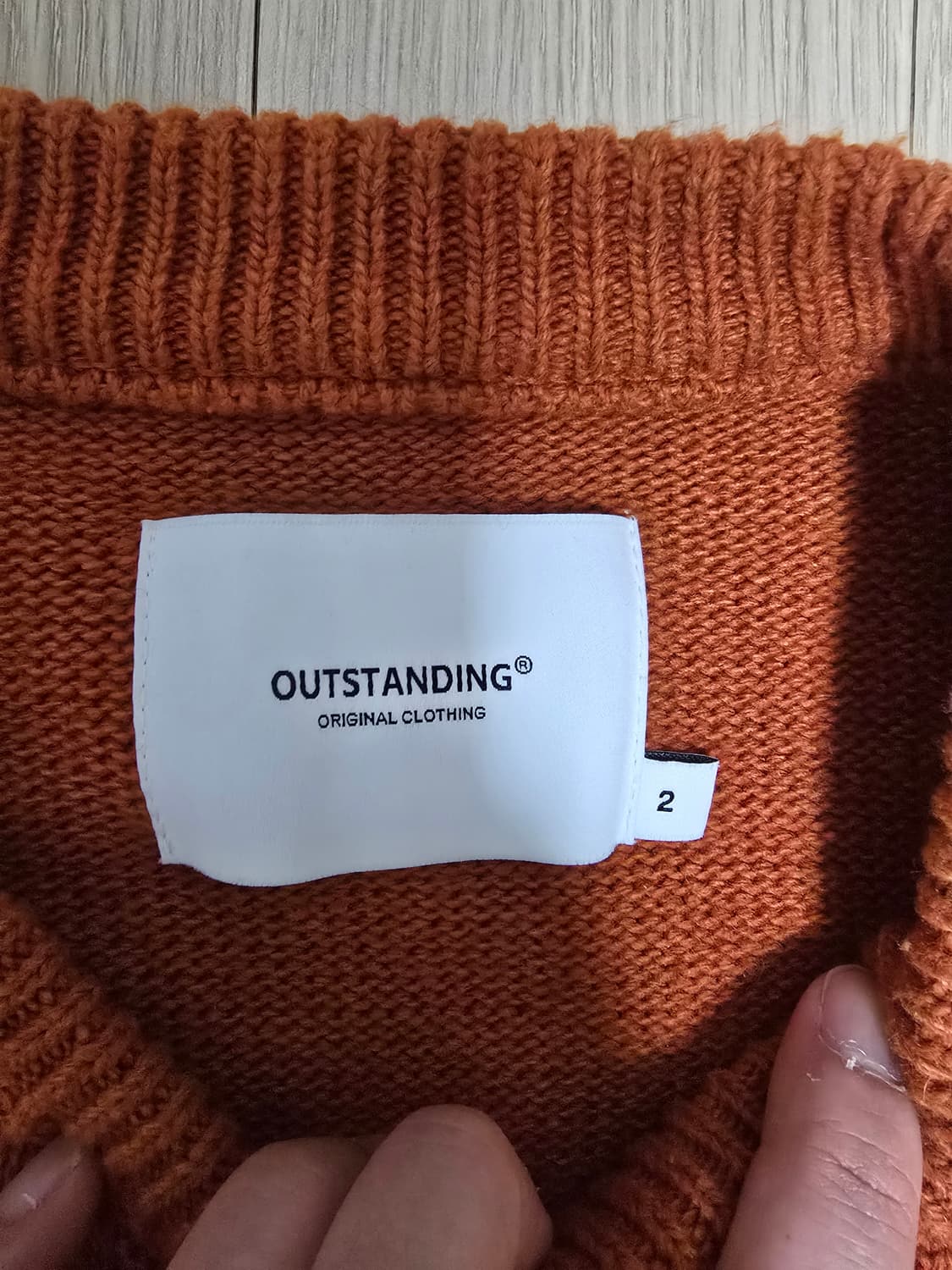 아웃스탠딩 피셔맨 가디건 오렌지 2 사이즈 상품이미지3