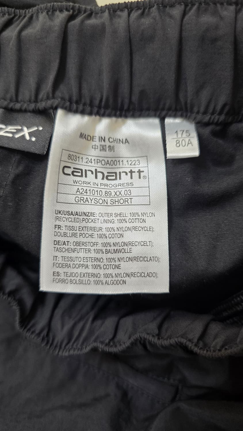 칼하트wip 그레이슨 자켓, 반바지 세트 XL/M 상품이미지8